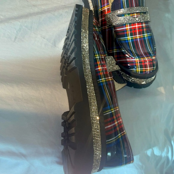 Jessica Simpson Plaid Loafers size 10M - Picture 4 of 5